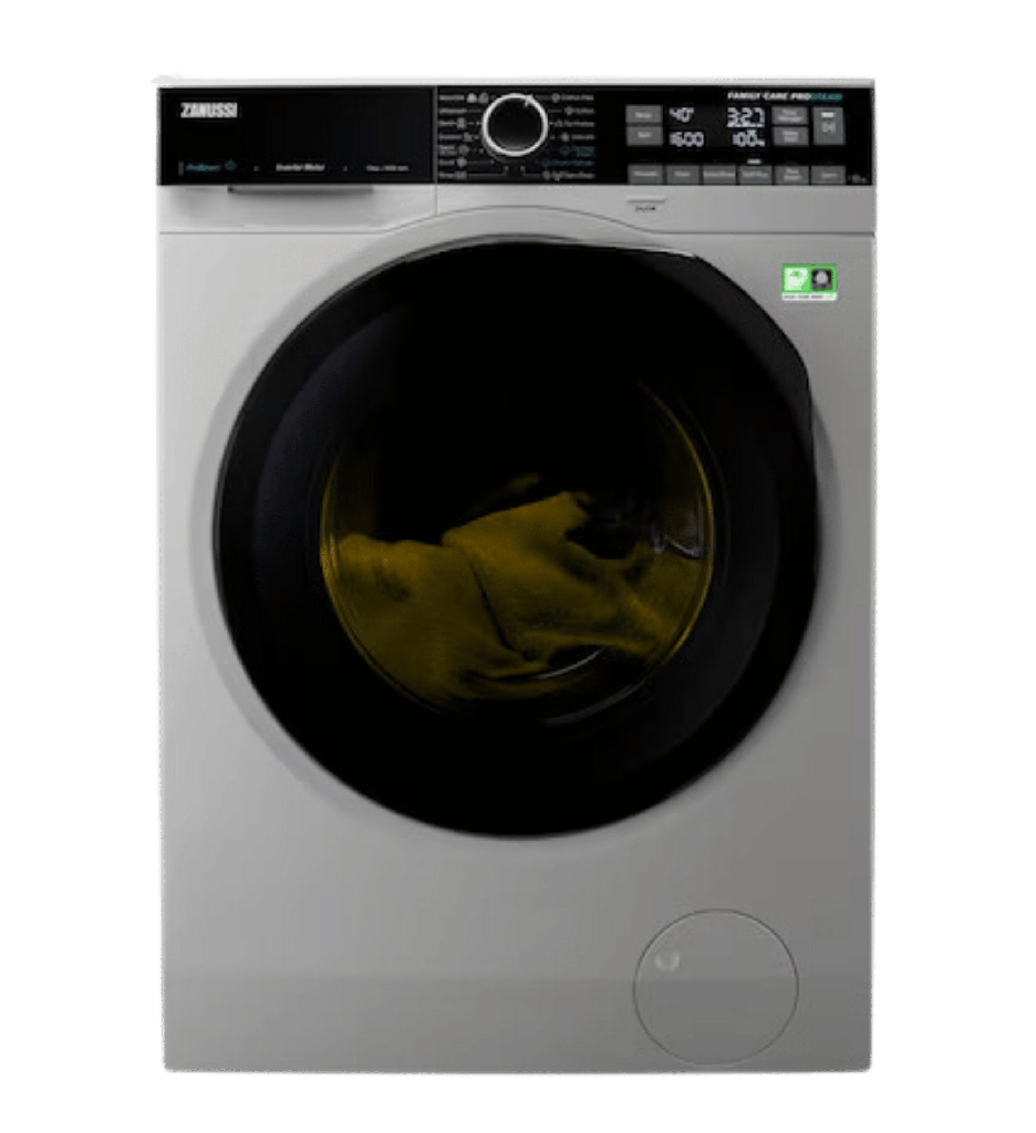 غساله زانوسي اوروبي 10ك بخار 1600 لفه فضي باب اسود ZW8F1168MS