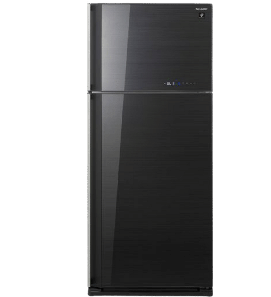 ثلاجه شارب 450 لتر انفرتر شاشه باب زجاج اسود SJ-GV58A(BK)