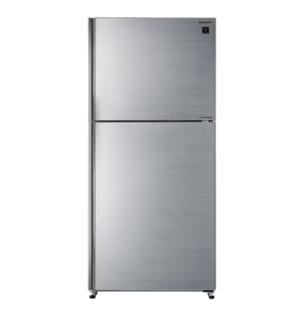 ثلاجه شارب 538 لتر 2 باب انفرتر بلازما ديجيتال باب زجاج سلفر SJ-GV69G-SL