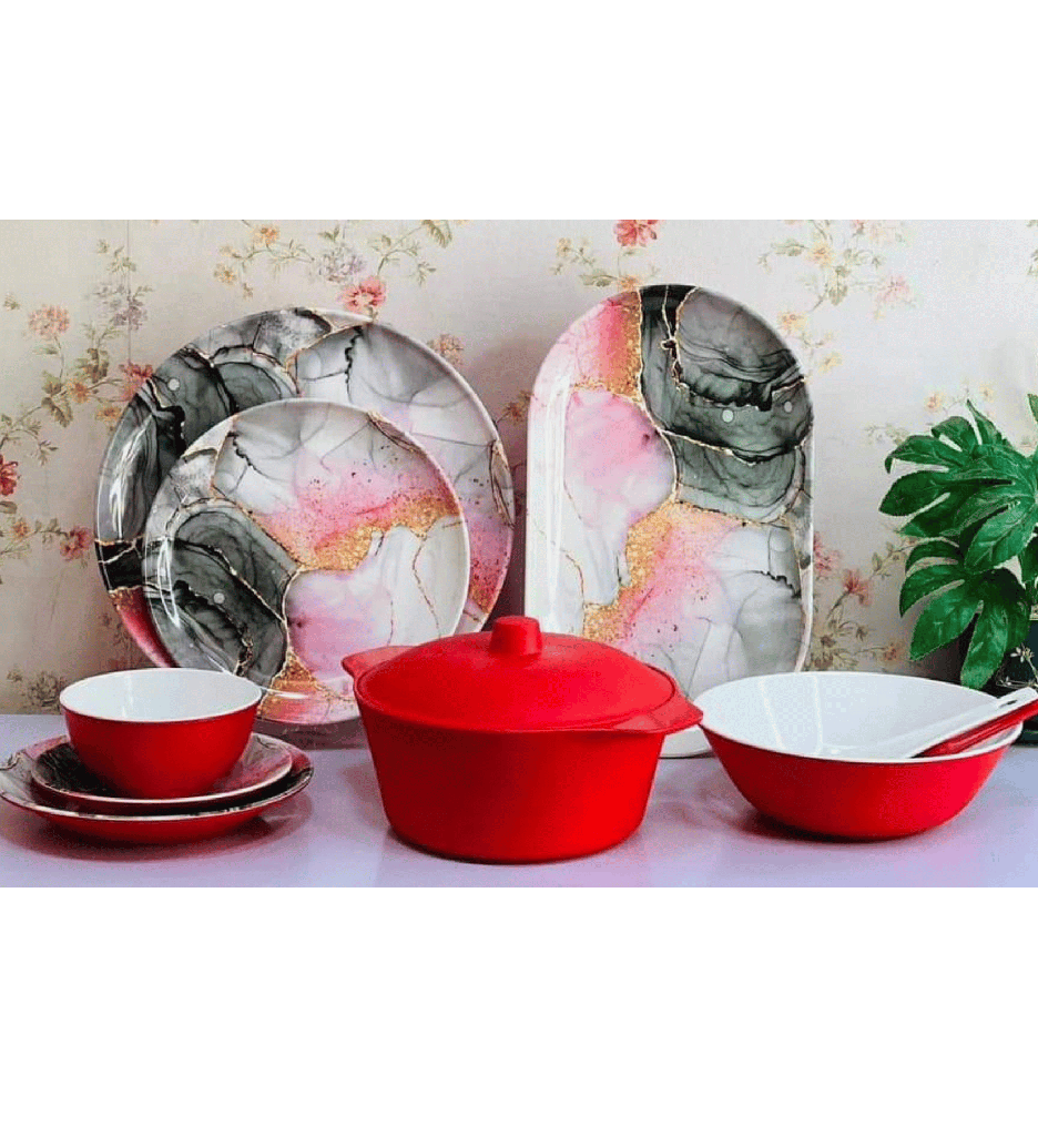 طقم ميلامين 38 ق مشبح