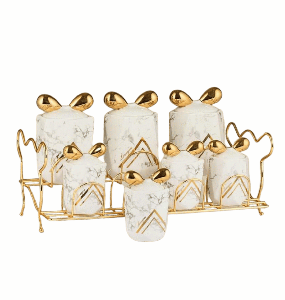 طقم توابل ا حامل بامبو فيونكه