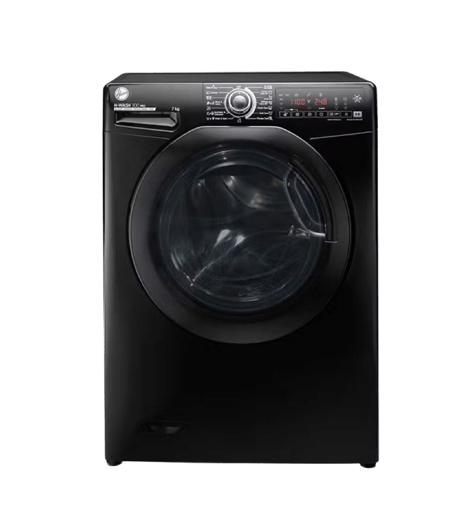 غساله هوفر 7ك 1100 لفه بخار انفرتر اسود H3WS17TMF3B-ELA