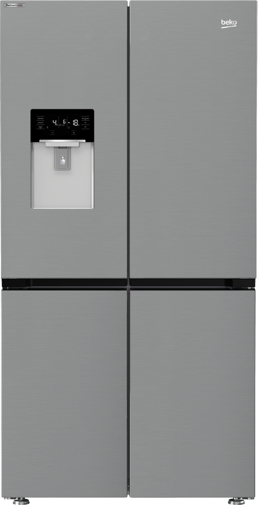 ثلاجه بيكو 565 لتر ديجيتال تاتش بالحنفيه هارفست فريش سلفر GNE134626ZXH