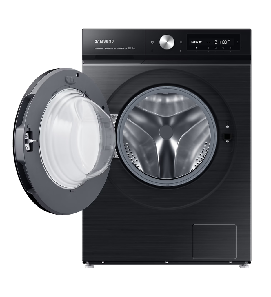 غساله سامسونج 11ك 1400 لفه انفرتر اسود ايكو بابل سمارت بالبخار WW11B1534DABAS