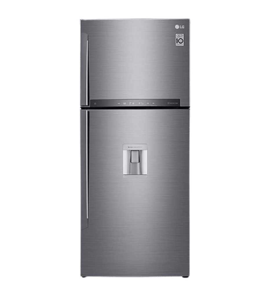 ثلاجه ال جي 592 لتر بلاتينيوم سلفر بحنفيه كورى GR-F822HLHM