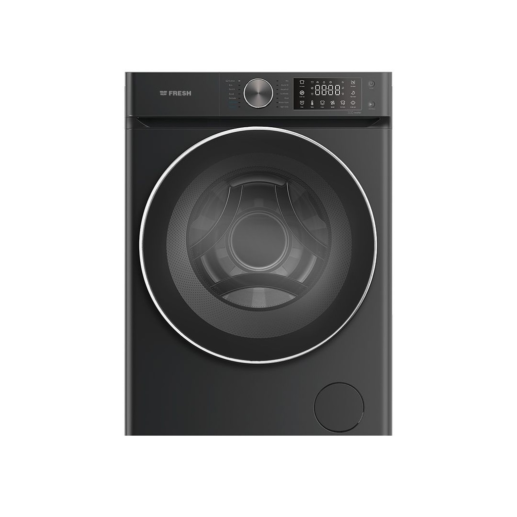 غساله فريش 8ك 1200 لفه انفرتر باب زجاج اسود RPM-G2-BL