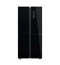 ثلاجه هاير 4 باب 502 لتر انفرتر زجاج اسود HRF-550TDBG