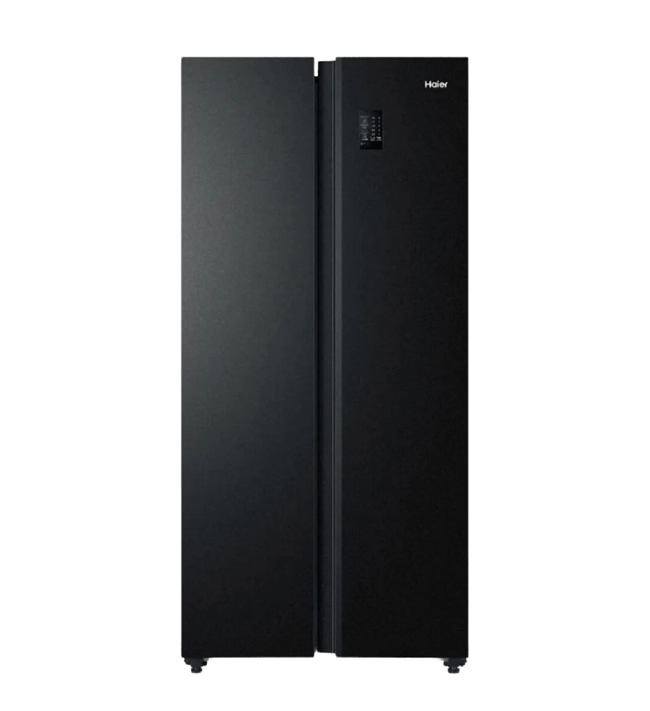 ثلاجه هاير سايد باي سايد 521 لتر انفرتر اسود HRF-570SDBM