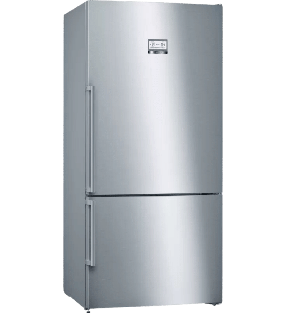 ثلاجه بوش كومبي 631 لتر سلفر KGN86CI3E8