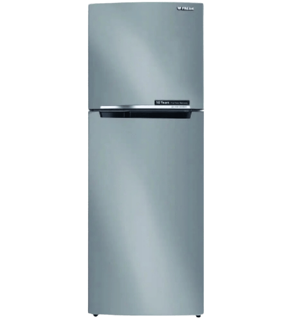 ثلاجه فريش 369 لتر ميكانيكال سلفر مقبض جانبي بدون شاشه FNT-BS400BS