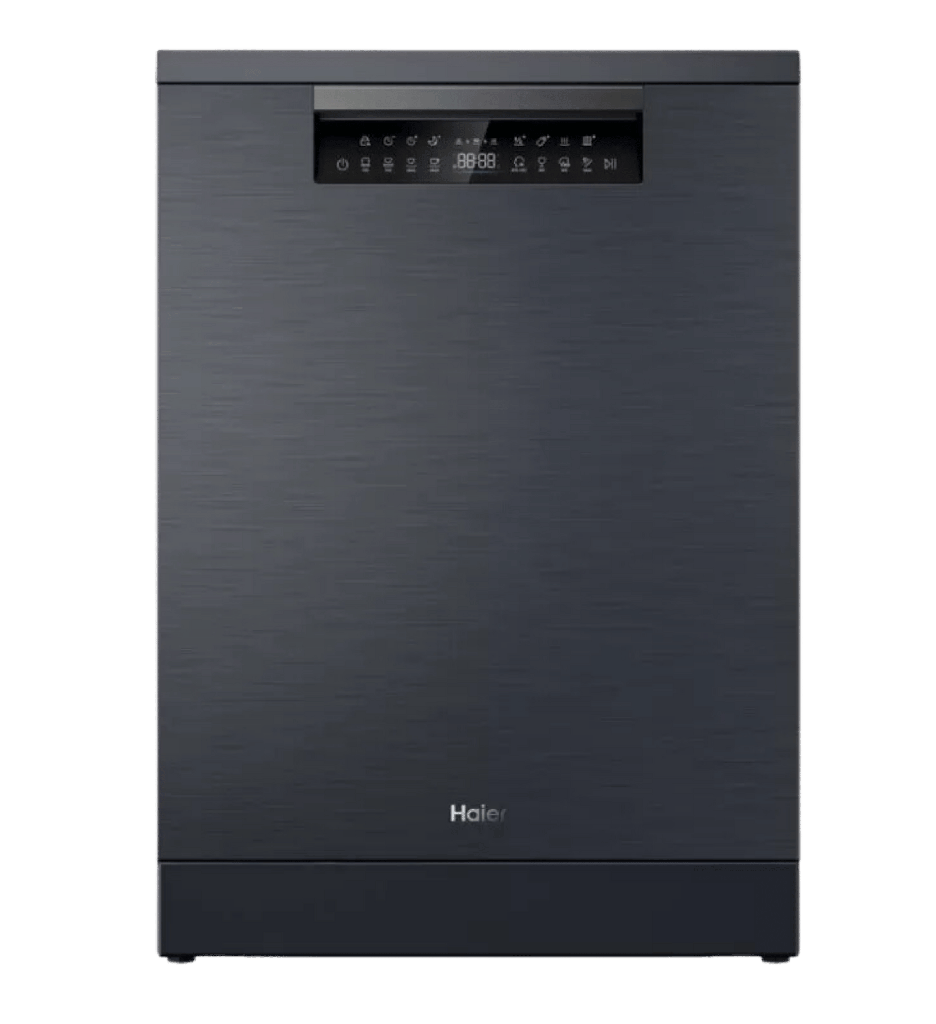 غساله اطباق هاير 15 فرد ستانلس اسود  HDWE15-46BK6EG