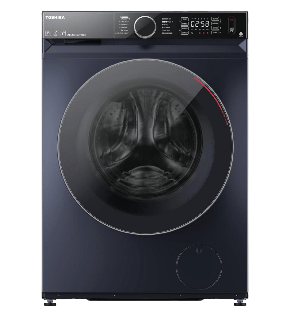 غساله توشيبا اتوماتيك 12ك +8ك مجفف 1400 لفه انفرتر موراندي جراي/ميديا TWD-BM130GF4EG(MK)