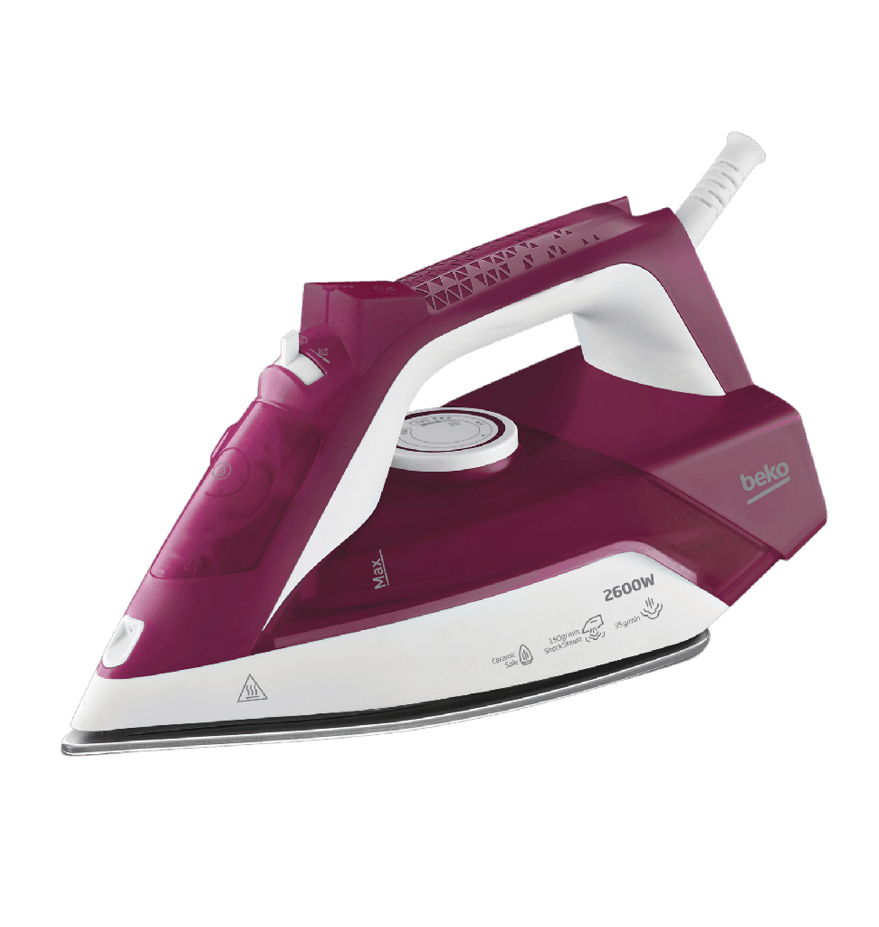 مكواه بخار بيكو 2600 وات احمر SIM 3126 R