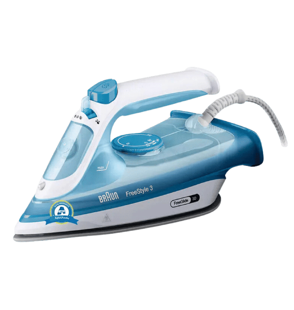مكواه بخار براون سيراميك 2400 وات ازرق بضمان رايه FI3144BL