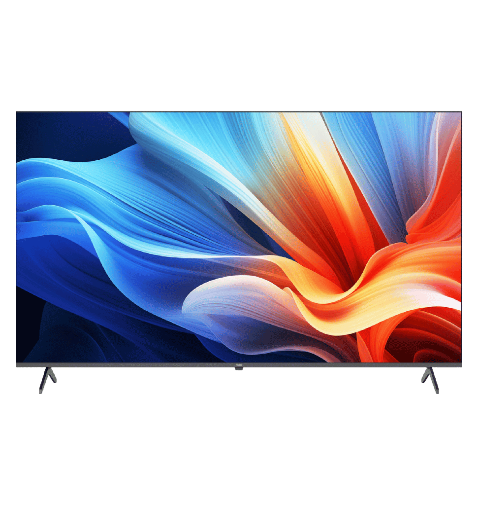 شاشه هاير 65 سمارت 4K بدون فريم رسيفر داخلي جوجل TV تحكم صوتي بالريموت H65K80EU