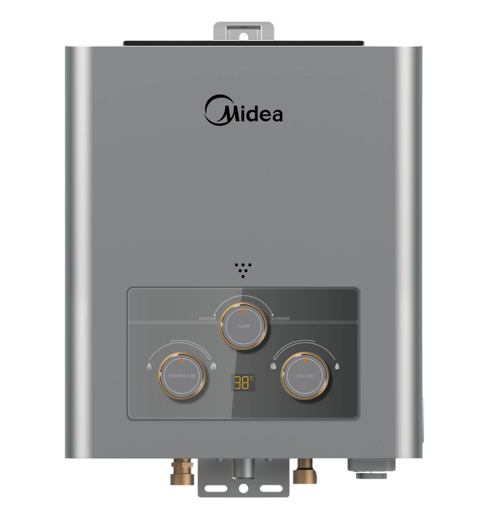 سخان غاز ميديا 6 لتر غاز طبيعي مدخل USB سلفر /ميديا MGWH06-12MZNEG(S)