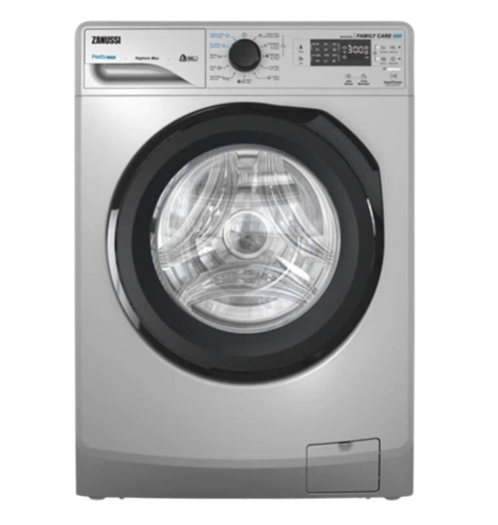 غساله زانوسي 6ك 1200 لفه TC4 فضي باب اسود ZWF6240SB5