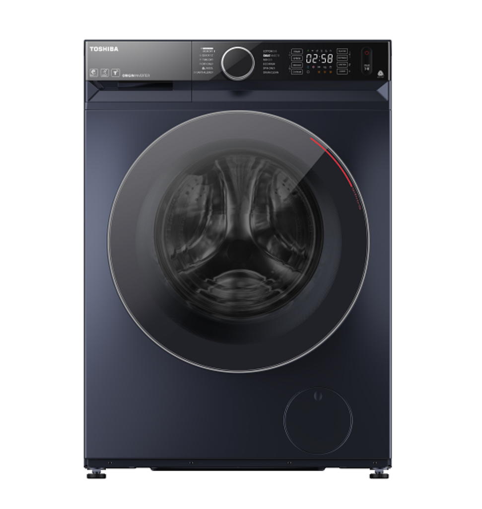 غساله توشيبا اتوماتيك 10.5ك 1400 لفه انفرتر بخار WiFi رمادي غامق /ميديا TW-BK115GF4EG(MK)