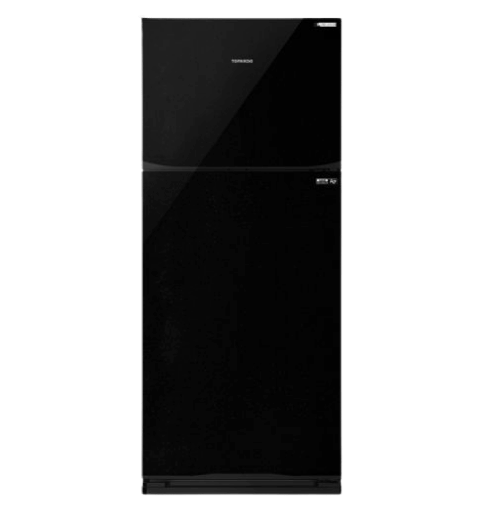 ثلاجه تورنيدو 396 لتر 2 باب اسود انفرتر  RF-480TV-BK
