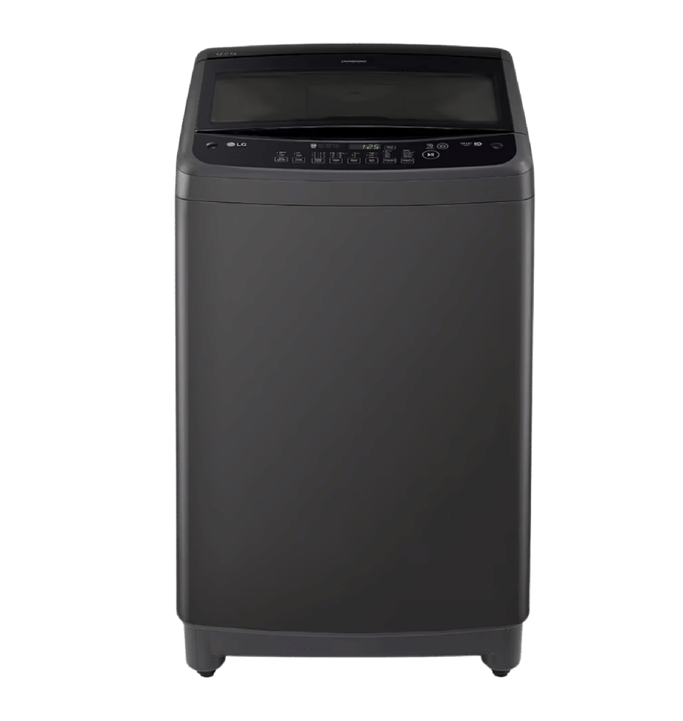 غساله ال جي 12ك فوق رمادي غامق باب هيدروليك T1288NEHGB