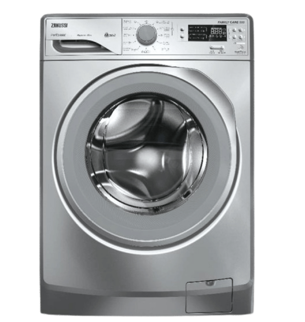 غساله زانوسي 7ك 1200 لفه   TC 4 فضي باب رمادي باطار فضي ZWF7240SV5