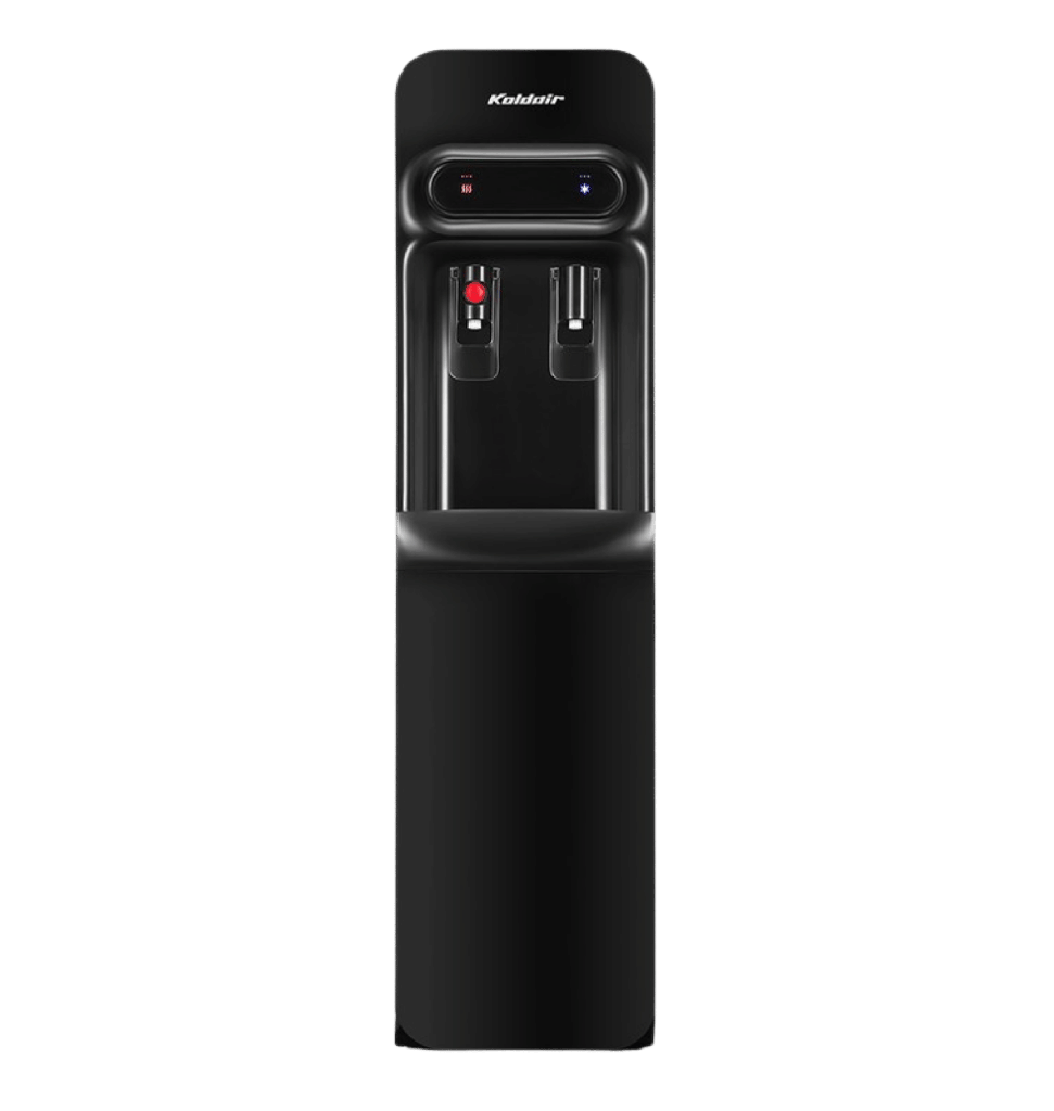 مبرد كولدير 2 حنفيه بارد ساخن اسود سليم KWD Slim Black