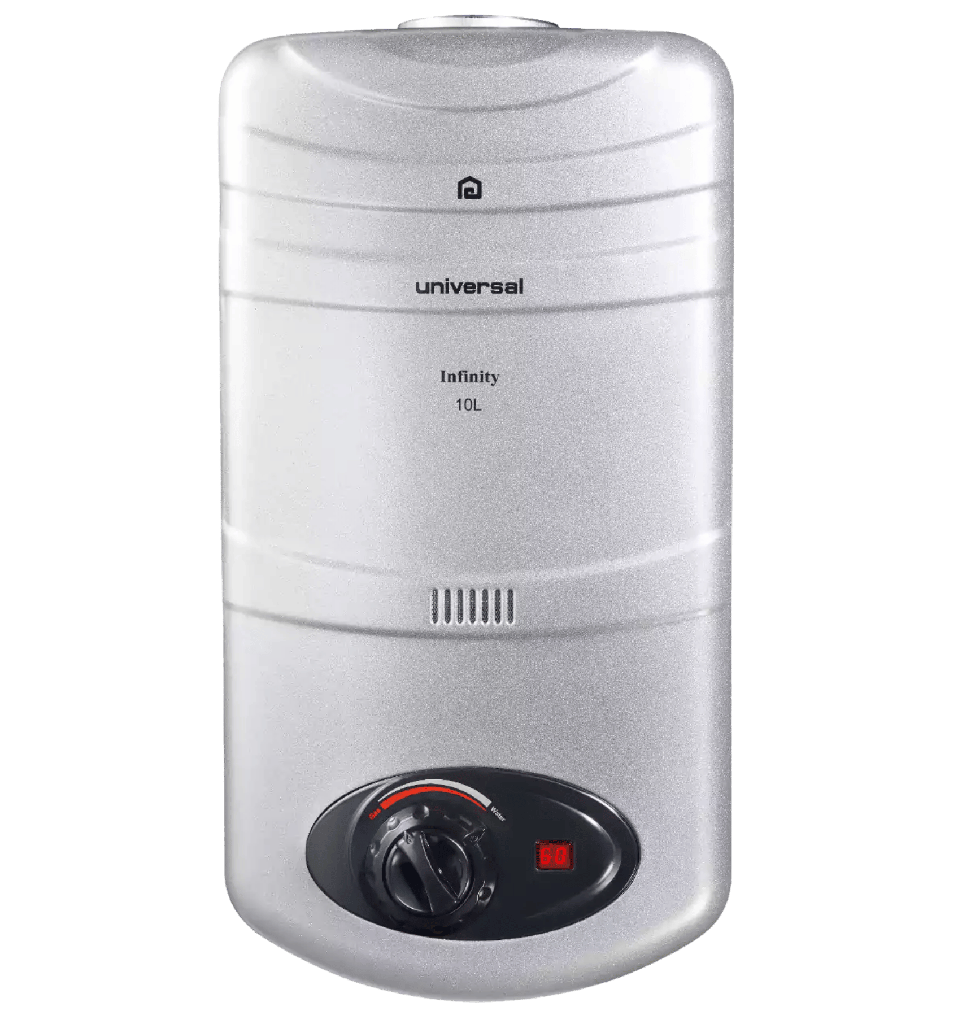 سخان غاز يونيفرسال 10 لتر انفنيتي ديجيتال غاز طبيعي بالادابتر