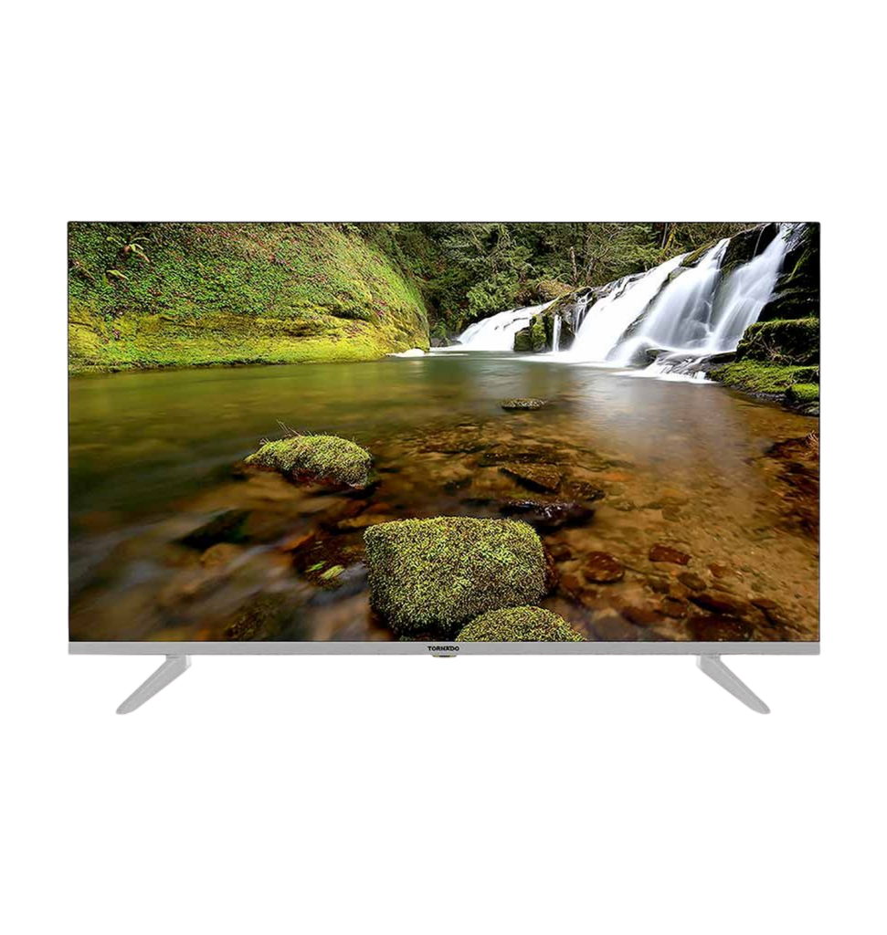 شاشه تورنيدو 50 سمارت 4K اندرويد رسيفر داخلي ريموت بحث صوتي بدون فريم 50UA5300E