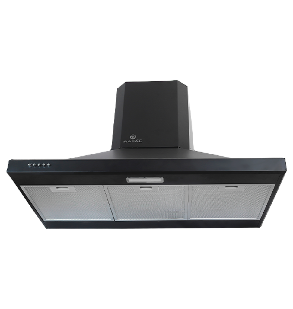 شفاط رفال هرمي 90سم اسود