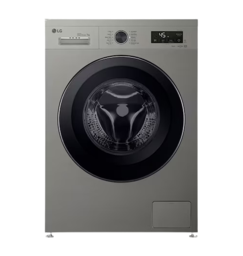 غساله ال جي 7ك اتوماتيك 1400 لفه واي فاي سلفر F4Y2QYG6P