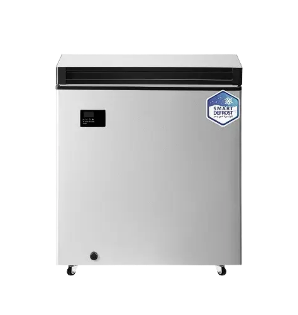 فريزر يونيون اير افقي 282 لتر ديجيتال سلفر قلب استلس بدون مفتاح UC-400VVA-S2DS