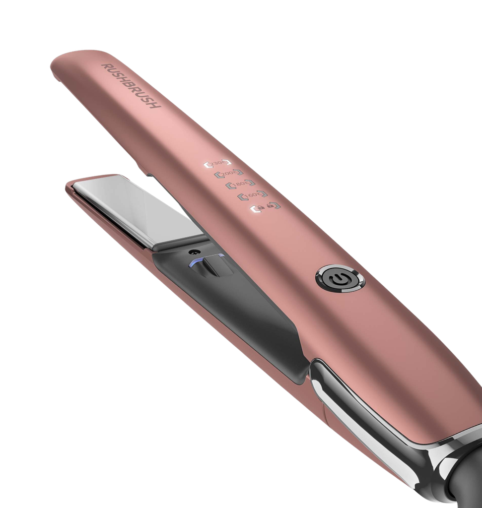 مكواه شعر راش براش X3 روز جولد X3 Glam Straightener-Rose Gold