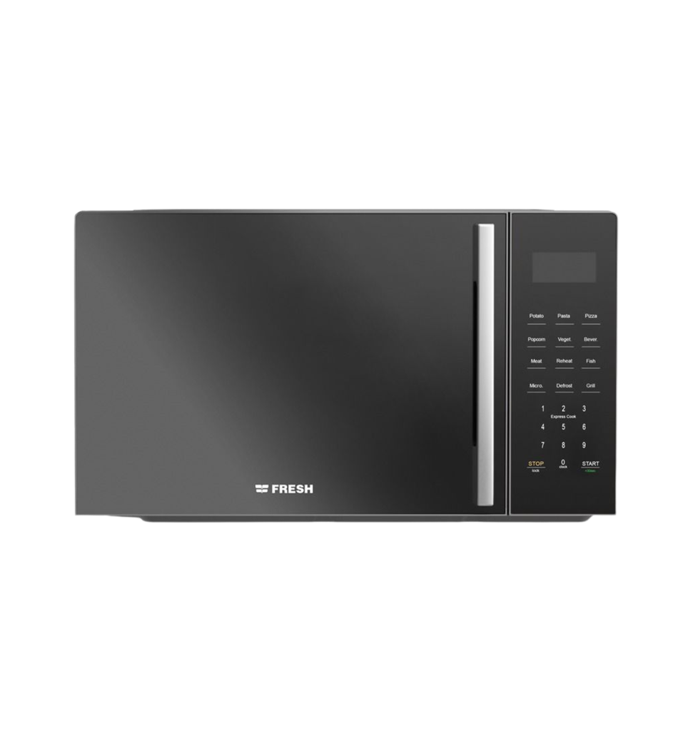ميكروويف فريش 25 لتر ديجيتال اسود بالشوايه FMW-25KCG-BW