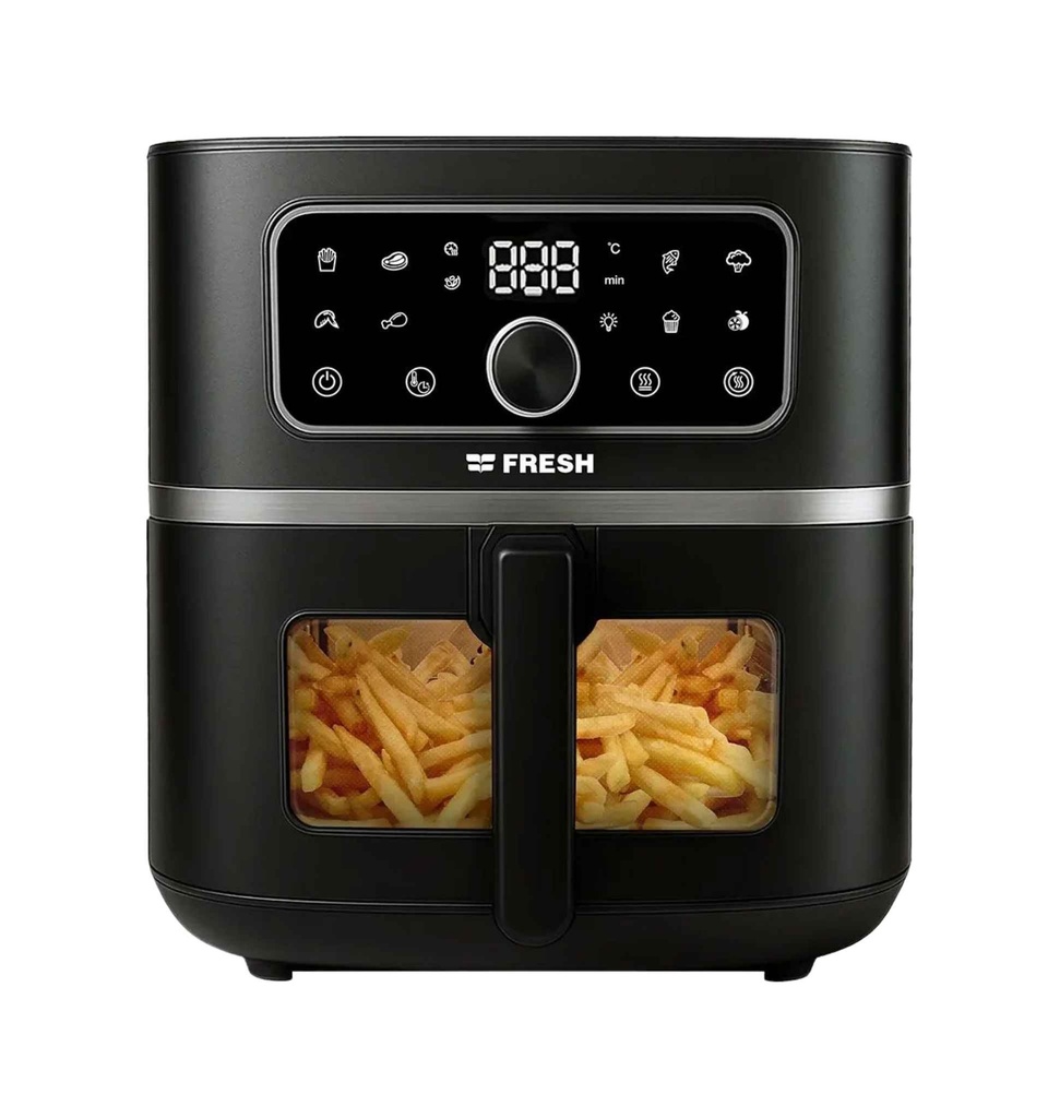 قلايه فريش 1500 وات بدون زيت 5 لتر ديجيتال اسود FAF-D1500B