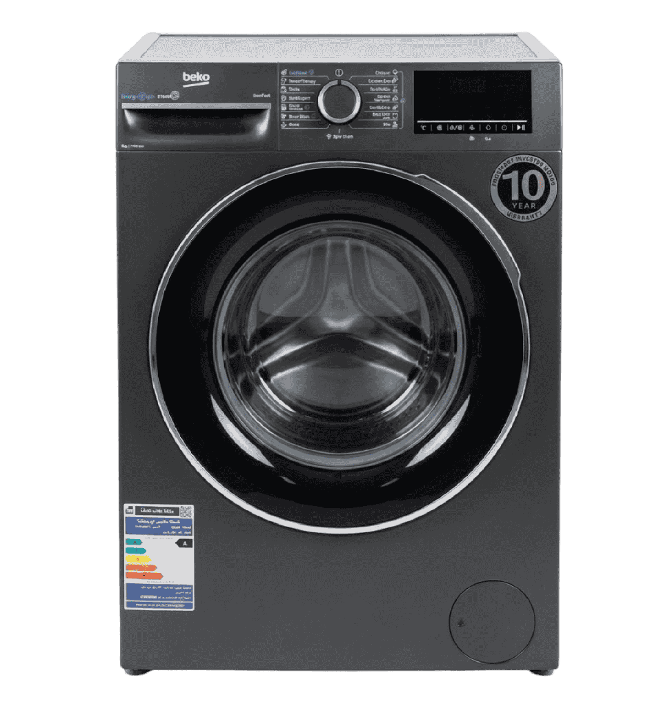 غساله بيكو 9ك 1400 لفه ديجيتال انفرتر رمادي غامق  WFST97XA