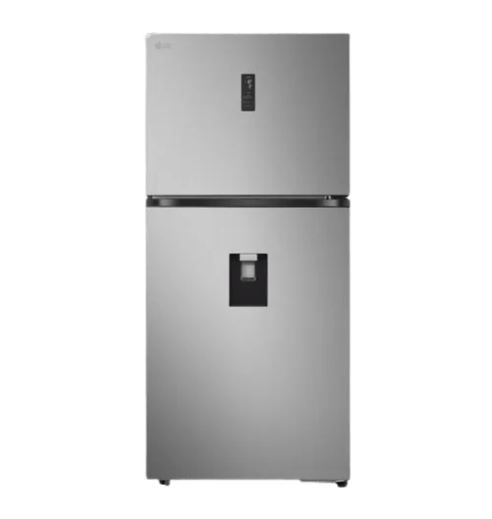 ثلاجه ال جي 612 لتر ديجيتال بالحنفيه سلفر انفرتر GRTF622PFBQ