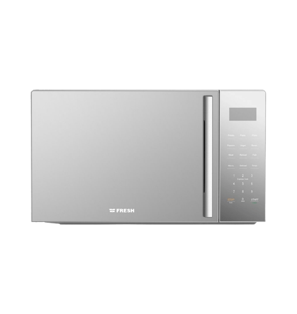 ميكروويف فريش 25 لتر ديجيتال سلفر بالشوايه الجديد FMW-25KCG-SW