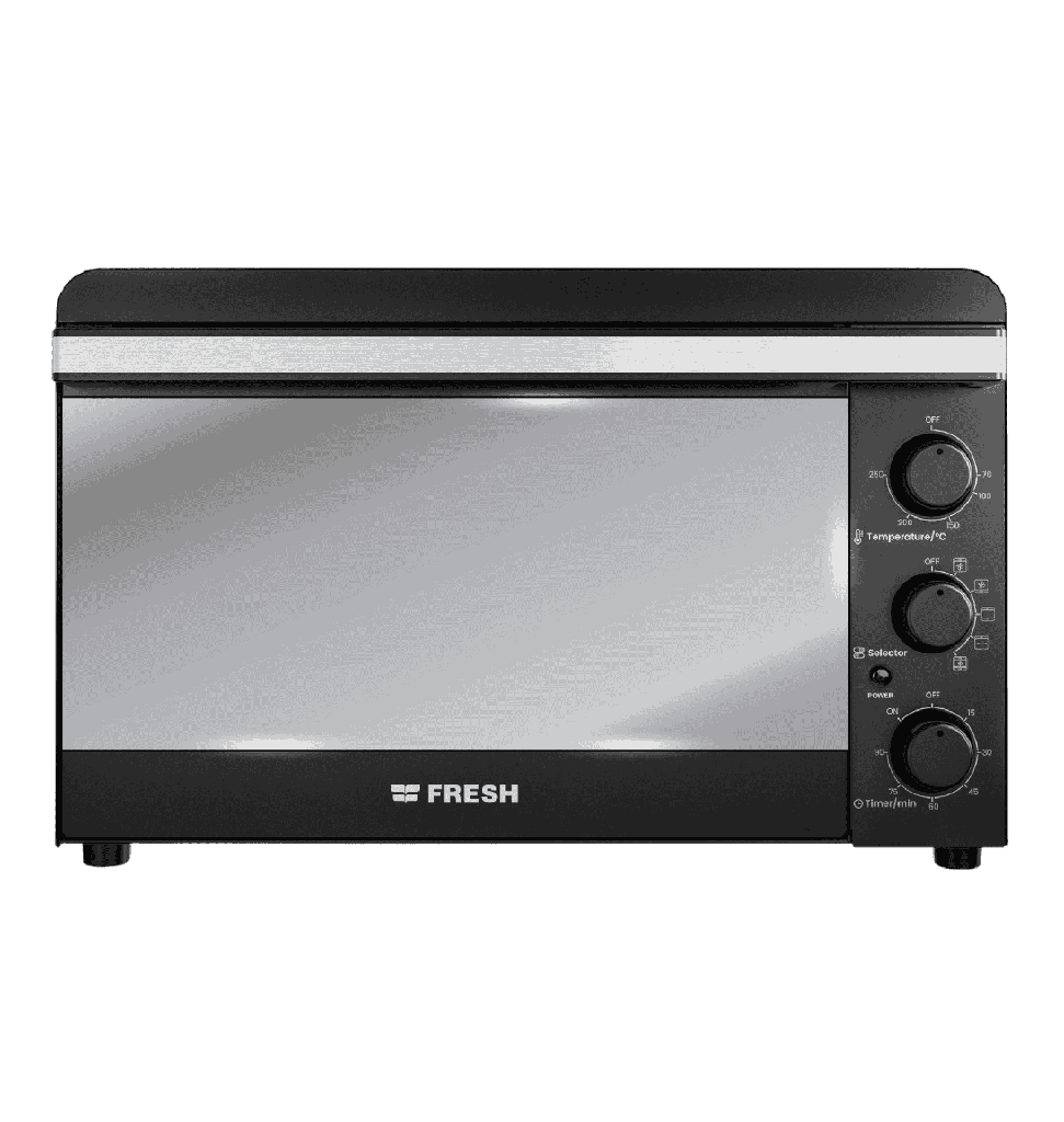 فرن فريش 55 لتر شوايه ومروحه اسود XL كوزموس FR-5504RCL