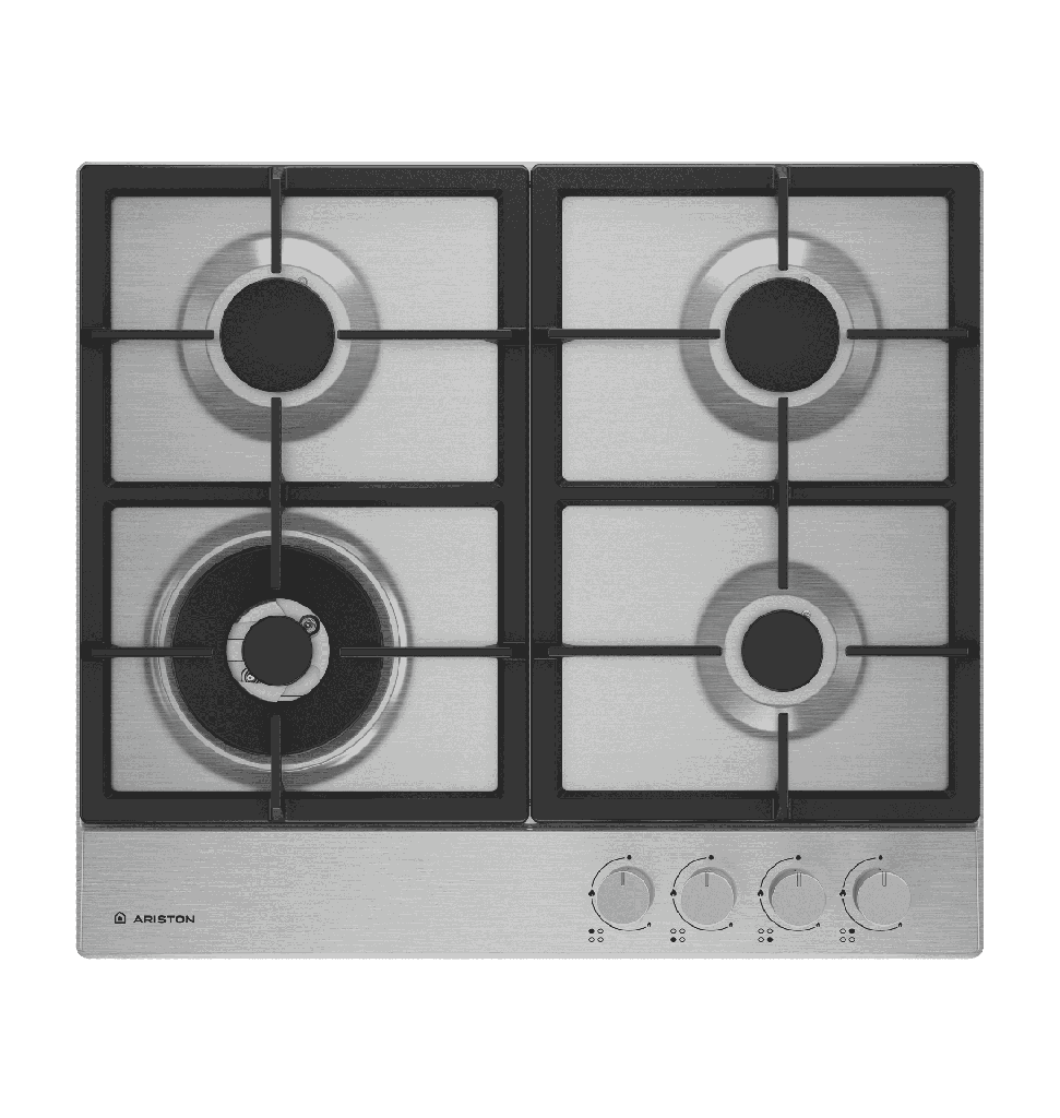 مسطح  اريستون 60 سم 4 شعله استانلس حوامل زهر ARH6G4R22W2XNA