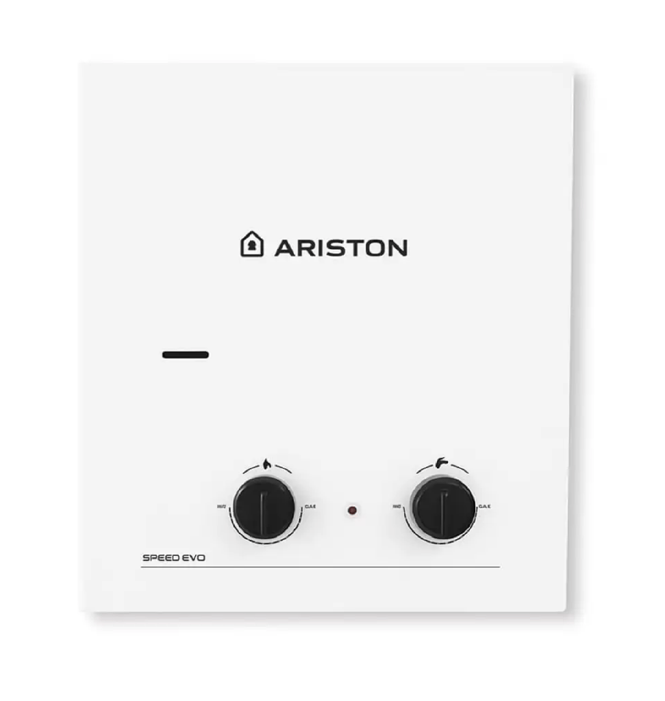 سخان اريستون 6 لتر غاز طبيعي بالادابتر SPEED EVO 6 NG ADPT