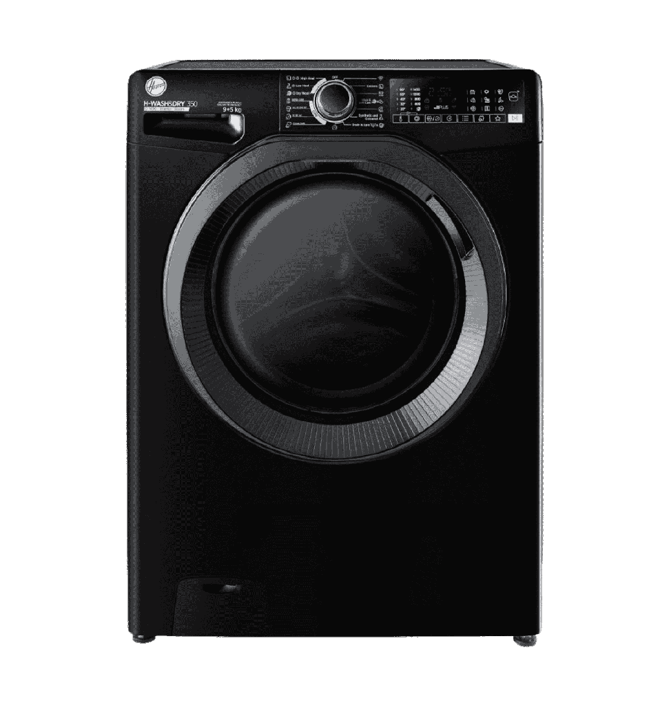 غساله هوفر 9ك بالمجفف 5ك 1400لفه اسود باب اسود wifi بالبخار انفرتر H3DPS495TAMBBELA
