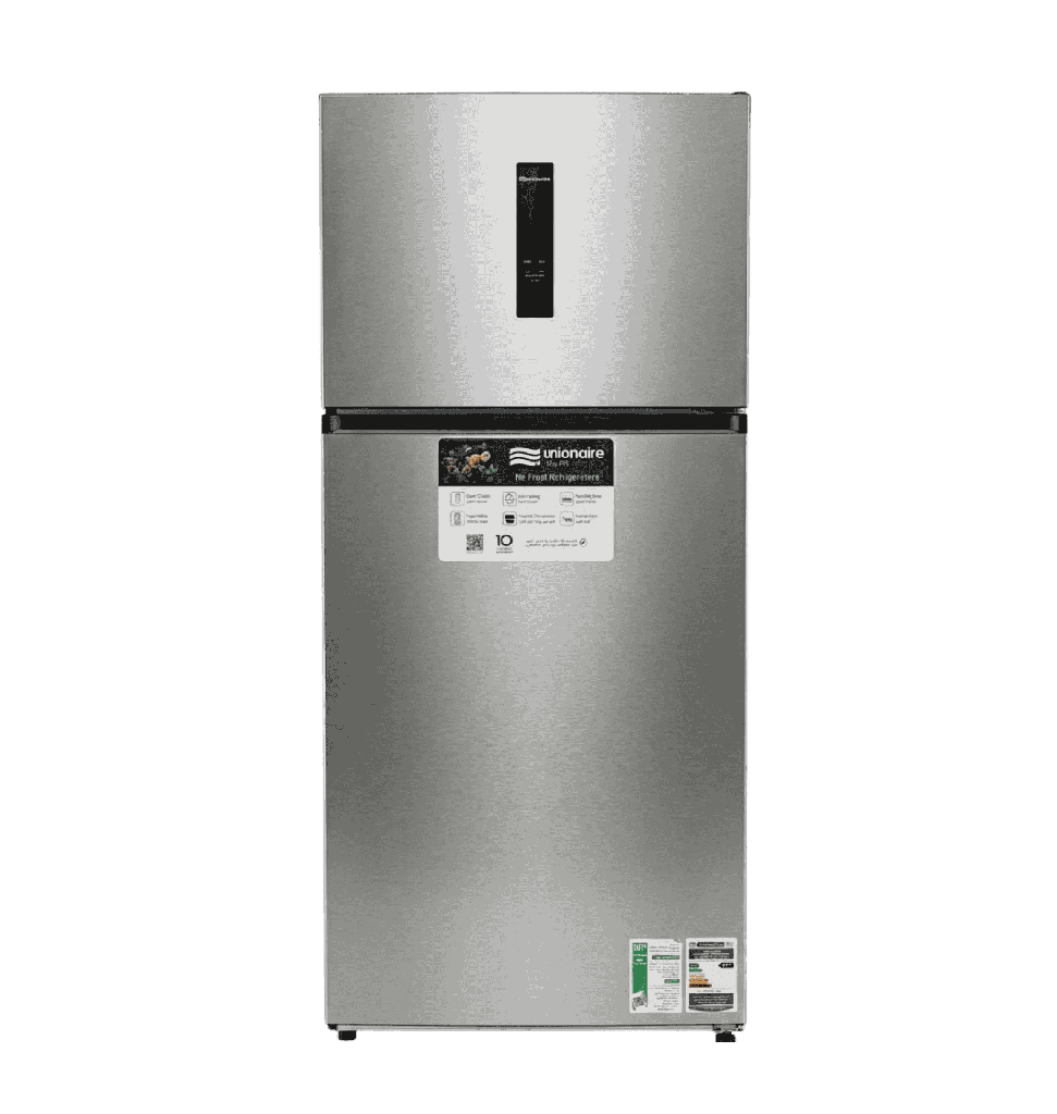 ثلاجه يونيون اير 440 لتر ديجيتال ستانلس مقبض داخلي URN-600LVLSA-DTSR