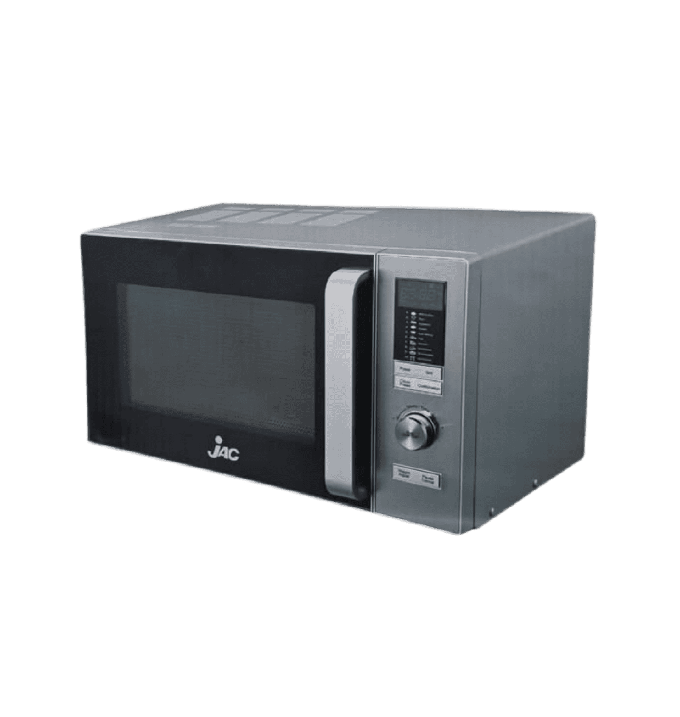 ميكروويف جاك 25 لتر سلفر ديجيتال بالشوايه MW25-JA21D-S