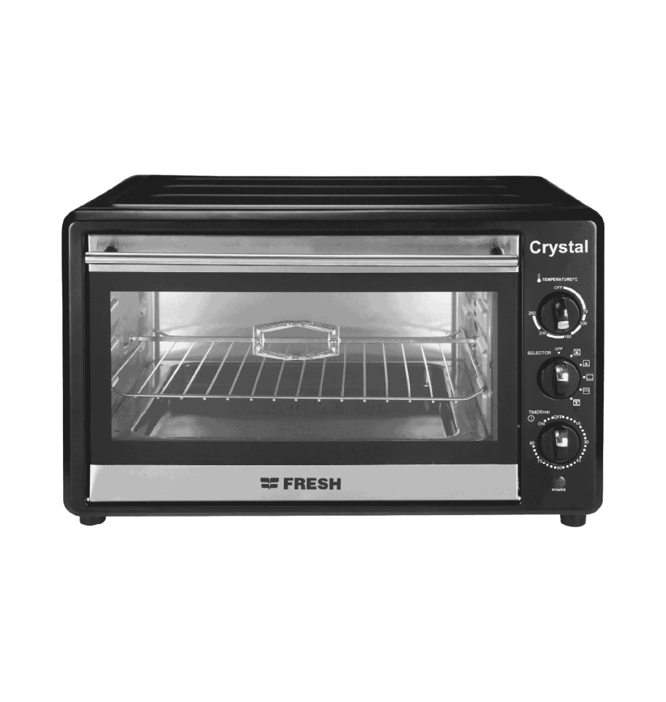 فرن فريش 48 لتر كريستال شوايه فقط اسود FR-4803R