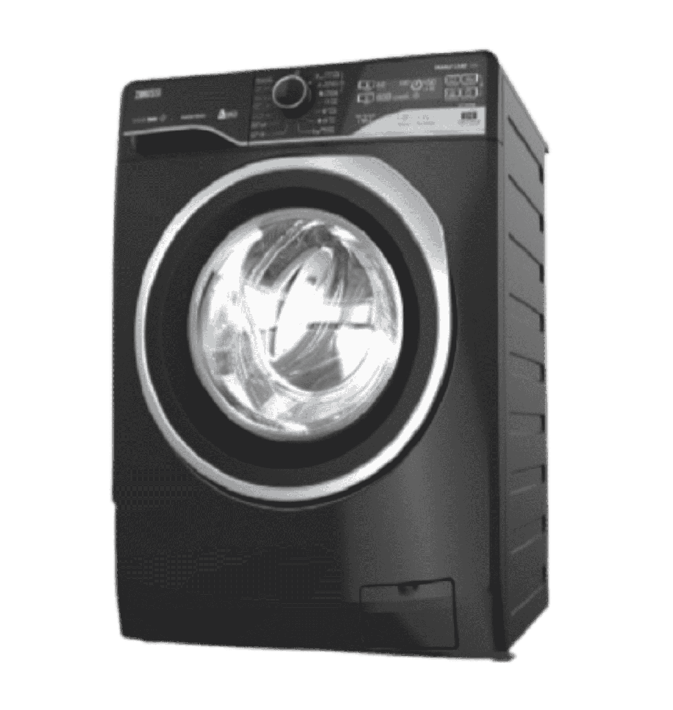 غساله زانوسي 9ك انفرتر 1200 لفه TC2 اسود باب فضي ZWF9221BS7