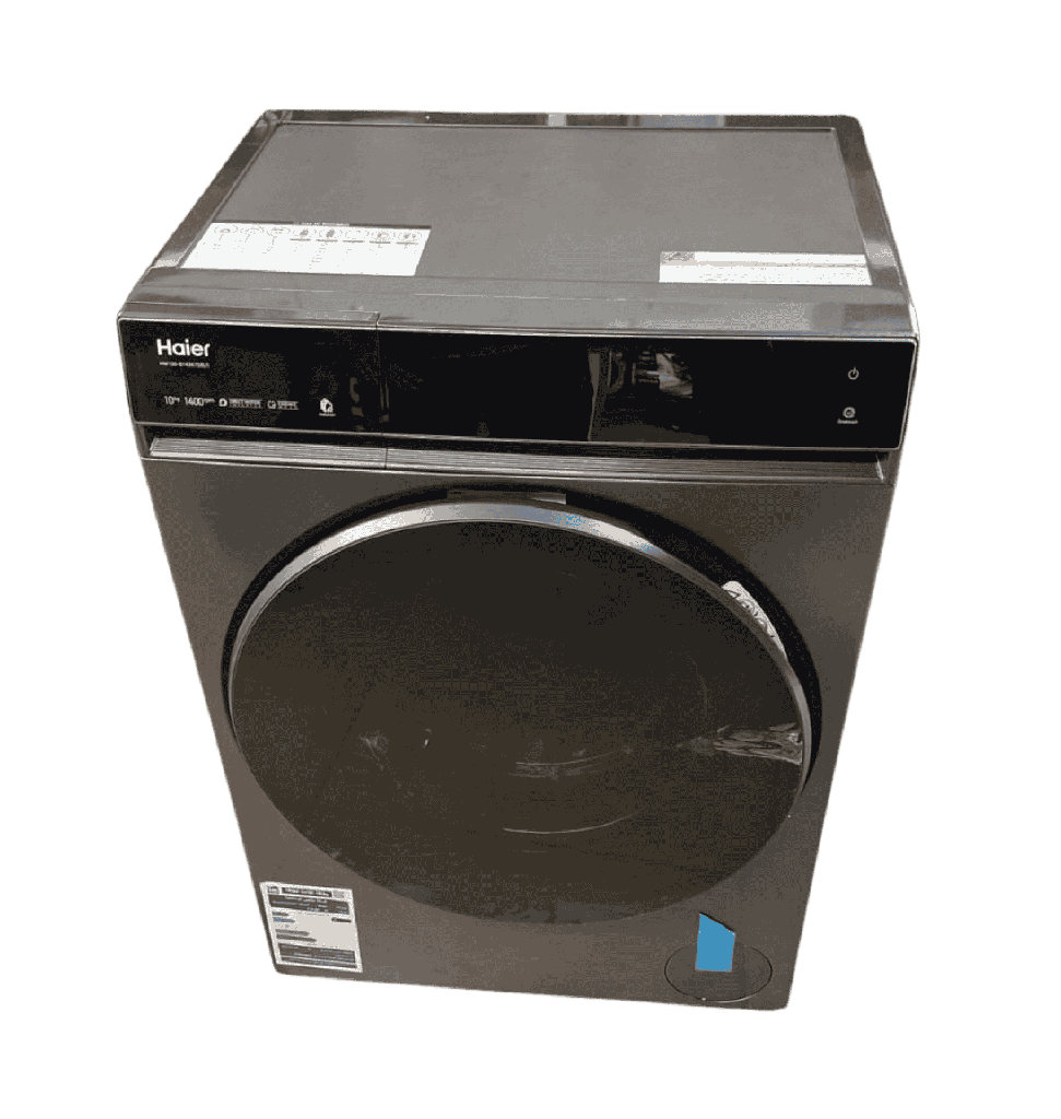 غساله هاير تحميل امامي 10ك 1400 لفه بخار انفرتر سلفر عامق  HW100-B14367S8U1