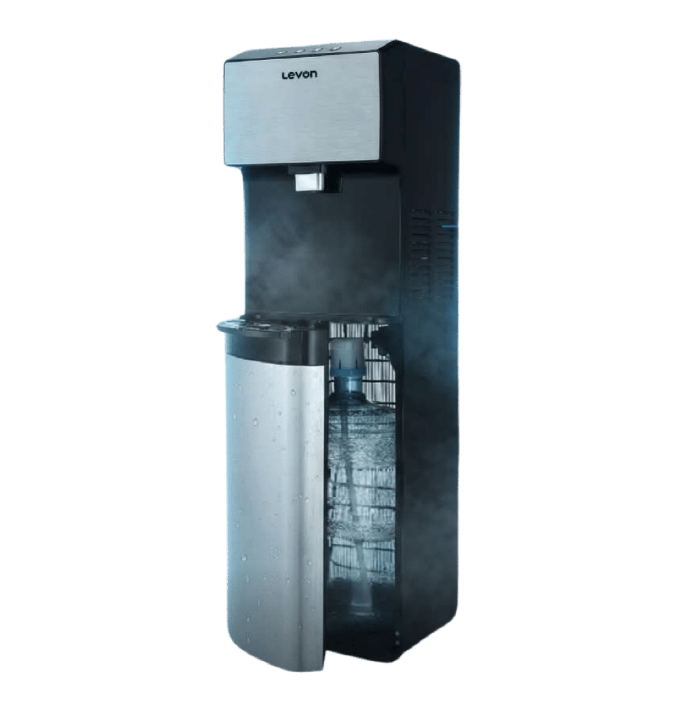 مبرد ليفون 2 حنفيه ستانلس × اسود قاروره من الاسفل 1844-BL-SS