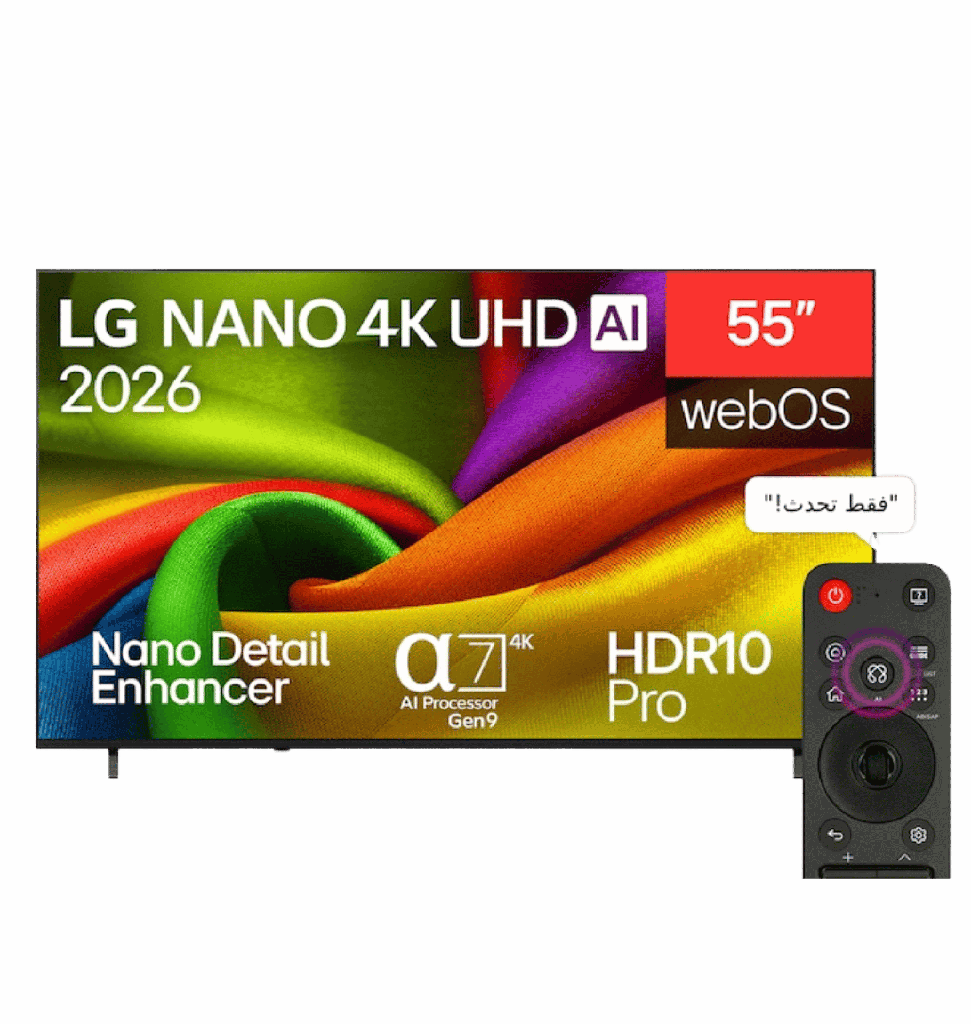 شاشه ال جي 55 سمارت نانو ريموت ماجيك 55NU840B6LA NANO 4K UHD