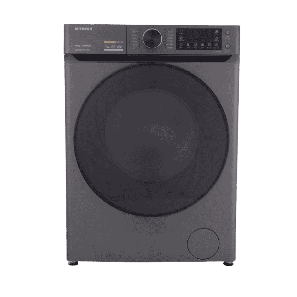 غساله فريش 8ك 1200 لفه انفرتر اسود * سلفر غامق FL-BLDC-8KG-1200
