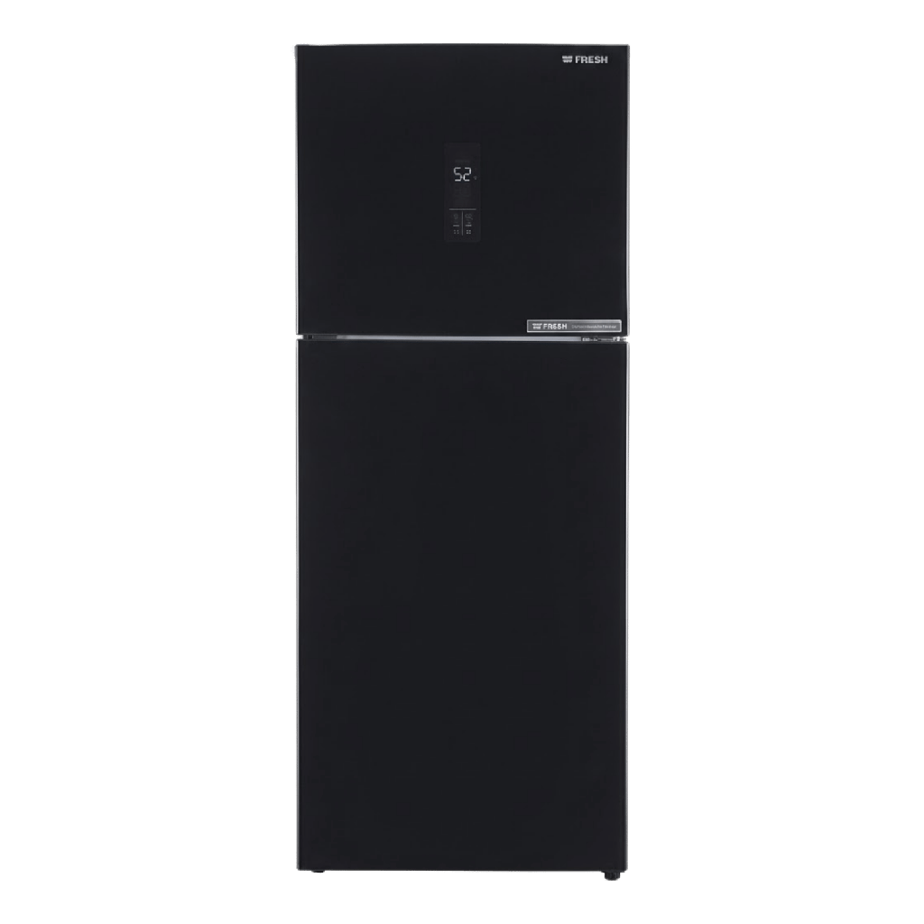 ثلاجه فريش 397 لتر اسود لامع بلازما ديجيتال FNT-MS470LBM-FLD 4K